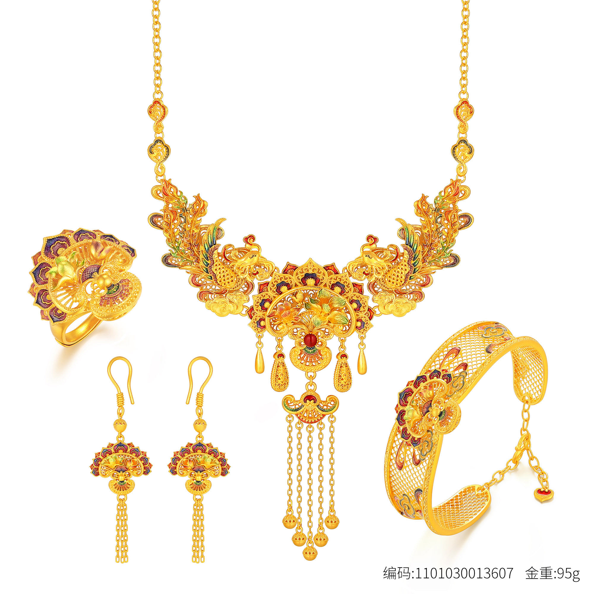 古法典雅奢华和玺套装四件套