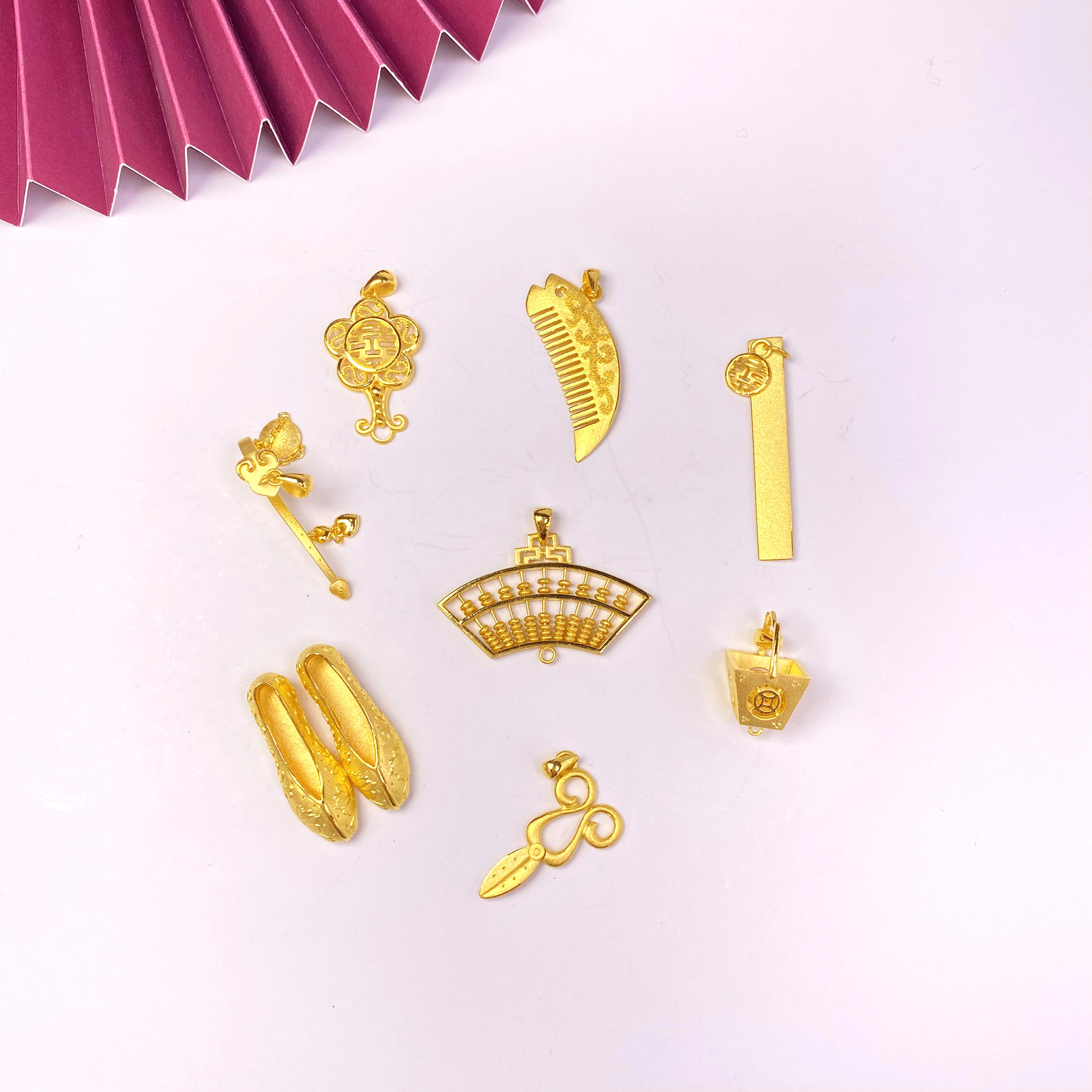 足金精品婚庆九宝
