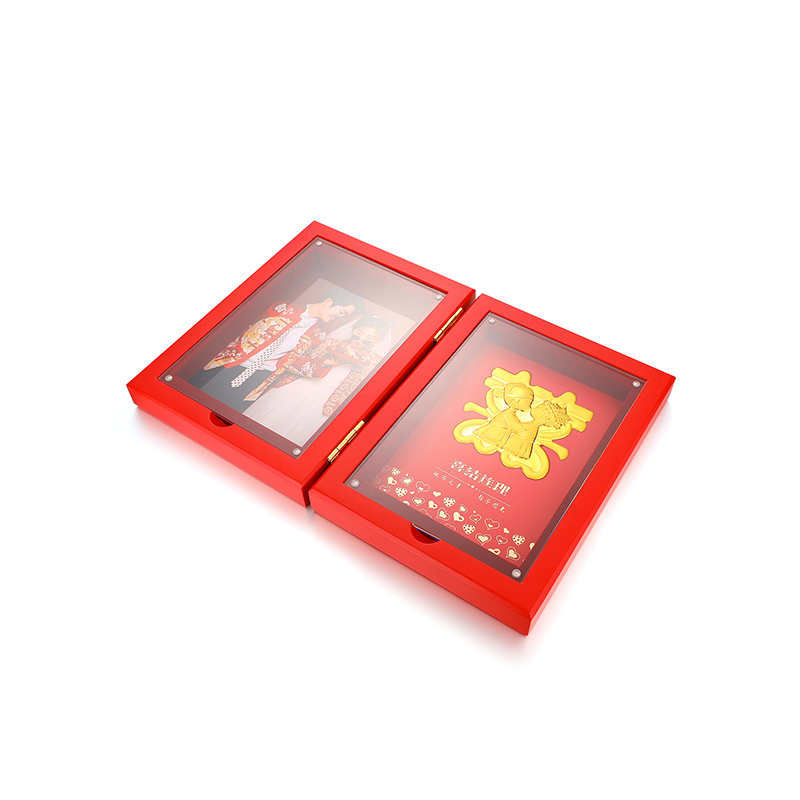 足金婚嫁金品喜结良缘礼盒摆件