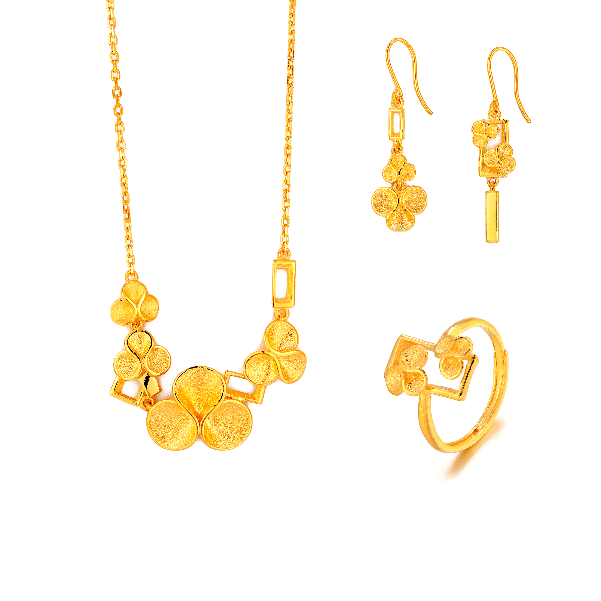 足金婚庆花朵套装