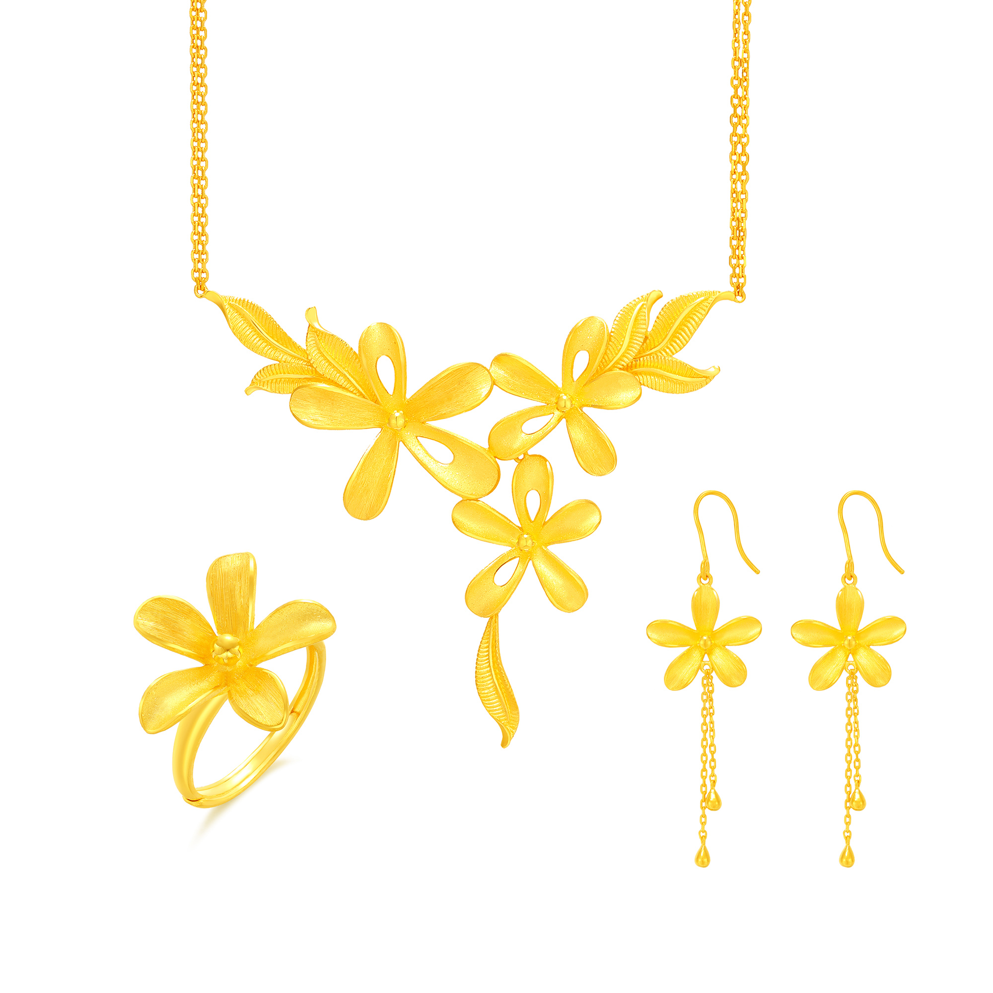 足金锦上添花套装三件套